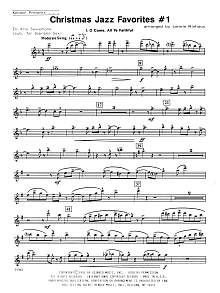 Christmas Jazz Favorites #1 - 1st Eb Alto Saxophone 
