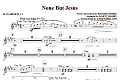 None But Jesus - Bb Clarinet 1 & 2