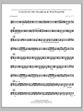 Concerto For Alto Saxophone And Wind Ensemble - Bb Clarinet 3