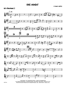 Rare Moment - 2nd Eb Alto Saxophone 