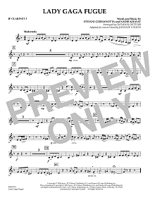 Lady Gaga Fugue - Bb Clarinet 3 