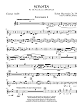 Sonata for Alto Saxophone, Op. 29 - Bb Clarinet 1