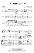 Come, Share The Lord (arr. John Leavitt)