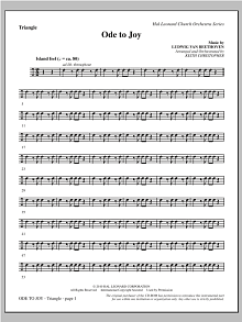 Ode To Joy (Does Not Match SATB 08752035) - Triangle 