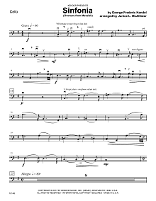 Sinfonia (Overture from Messiah) - Cello 
