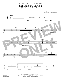 Bella's Lullaby (from Twilight) - Oboe 