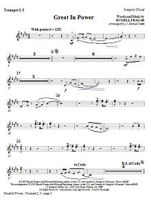Great In Power - Bb Trumpet 2,3 