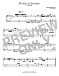Prelude In D Minor, BWV 940