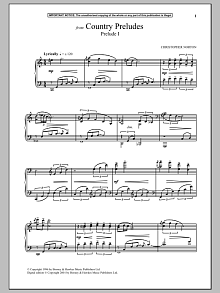 Country Preludes, Prelude I 