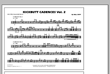 Kickbutt Cadences Vol. 2 - Multiple Bass Drums 