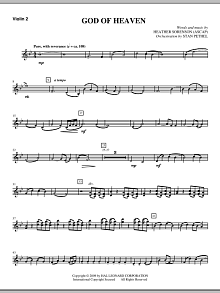 God Of Heaven - Violin 2 
