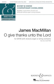 O Give Thanks Unto The Lord 