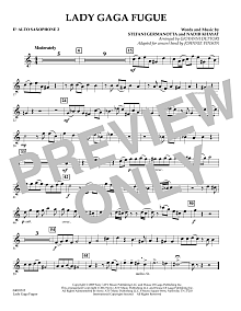 Lady Gaga Fugue - Eb Alto Saxophone 2 