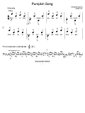 Pumpkin Song (Piano Duet)