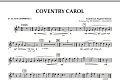 Coventry Carol - Eb Alto Saxophone 2