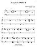 Song From M*A*S*H (Suicide Is Painless) (arr. William Gillock)