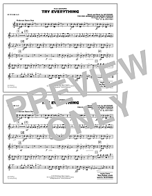 Try Everything (from Zootopia) - Bb Tenor Sax 