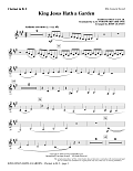 King Jesus Hath a Garden (arr. John Leavitt) - Bb Clarinet 2