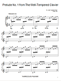 Prelude No. I (Well-Tempered Clavier)