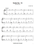 Waltz No. 15, Op. Posthumous, E Major