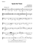 Speak the Name - Violin 2