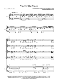 You're The Voice (arr. Tim Allen) - Full Score