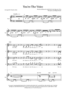 You're The Voice (arr. Tim Allen) - Full Score 