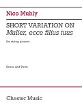 Short Variation on Mulier, ecce filius tuus - Score & Parts