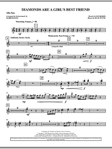 Diamonds Are A Girl's Best Friend - Alto Sax 