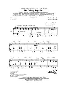 We Belong Together (from Toy Story 3) (arr. Ed Lojeski) 