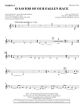 O Savior Of Our Fallen Race (arr. David Angerman) - Violin 2