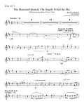 The Heavens Opened; The Angels Filled the Sky - Horn 1 in F