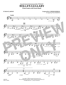 Bella's Lullaby (from Twilight) - Bb Bass Clarinet 