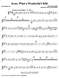 Jesus, What A Wonderful Child - Bb Trumpet 3