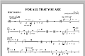For All That You Are - Percussion 1 & 2