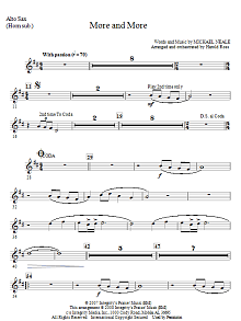 More And More - Alto Sax (Horn sub) 