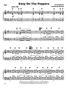 Easy On The Peppers - Piano 