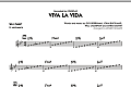 Viva La Vida - Bb Solo Sheet
