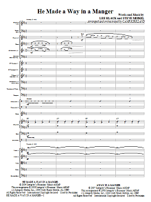 He Made A Way In A Manger - Full Score 
