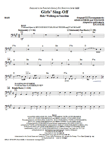 Girls' Sing-Off (from Glee) - Bass 
