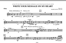 Write Your Message On My Heart - Oboe 