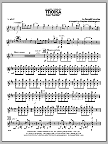 Troika (from Lt. Kije) - Violin 1 