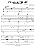If I Said I Loved You (from The Pirate Queen)