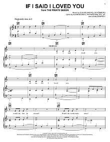 If I Said I Loved You (from The Pirate Queen) 
