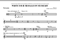 Write Your Message On My Heart - Percussion