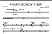 Write Your Message On My Heart - Percussion 