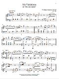 Six Variations on Mio Caro Adone, K. 180