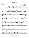 March, Op. 99 - Oboe 1