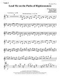 Lead Me on the Paths of Righteousness - Violin 2