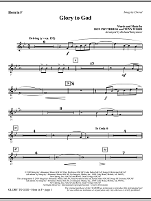Glory To God - Horn in F 